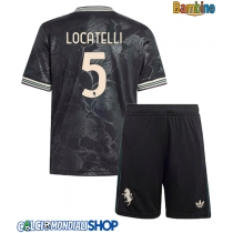 Maglie da calcio Juventus Manuel Locatelli #5 Terza Maglia Bambino 2025-26 Manica Corta (+ Pantaloni corti)